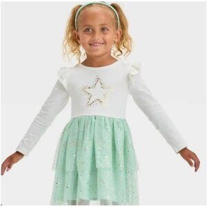 Cat & Jack Baby Girls Long Sleeve Dress Size 2T NWT